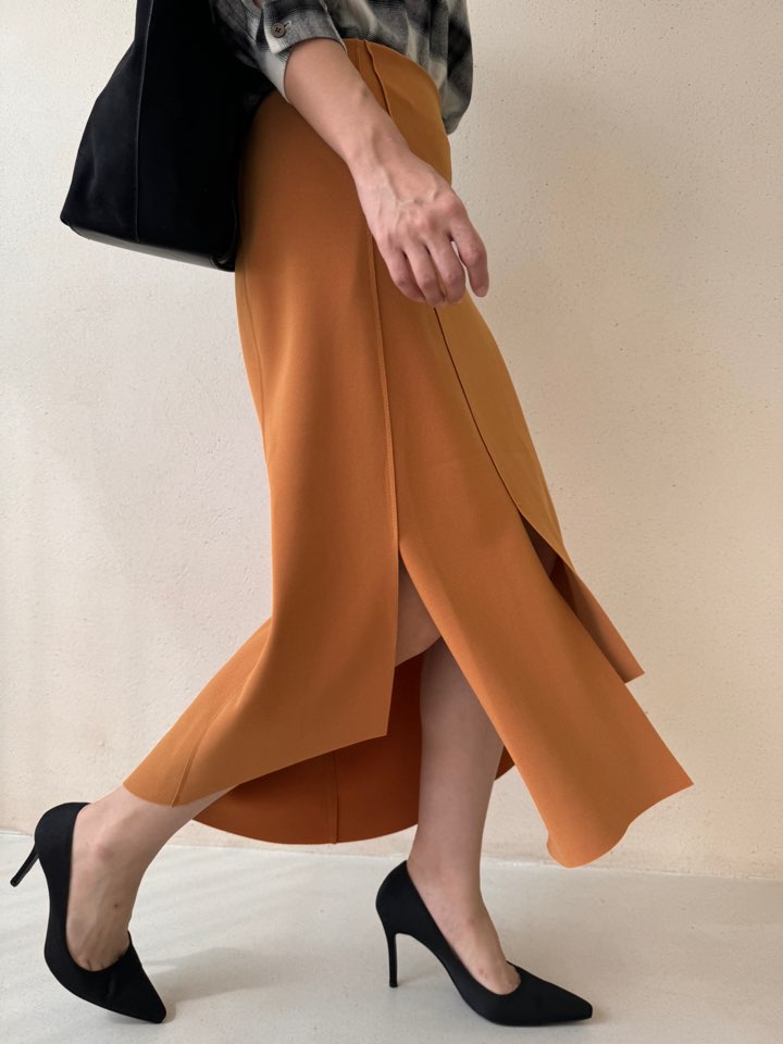 アンバランススリットイージースカート | 詳細画像4