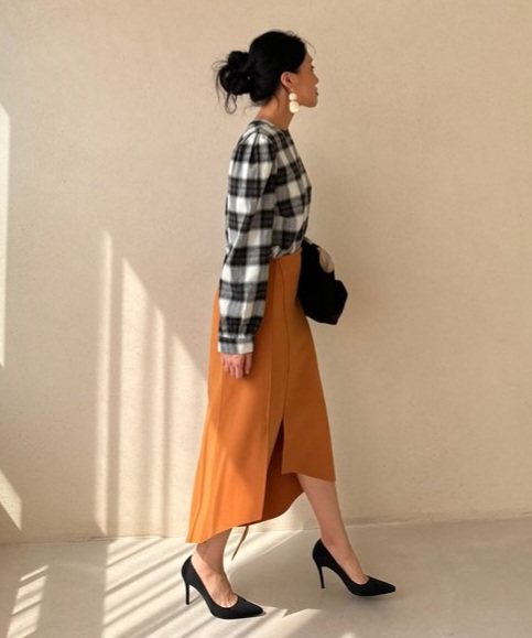 アンバランススリットイージースカート | 詳細画像7