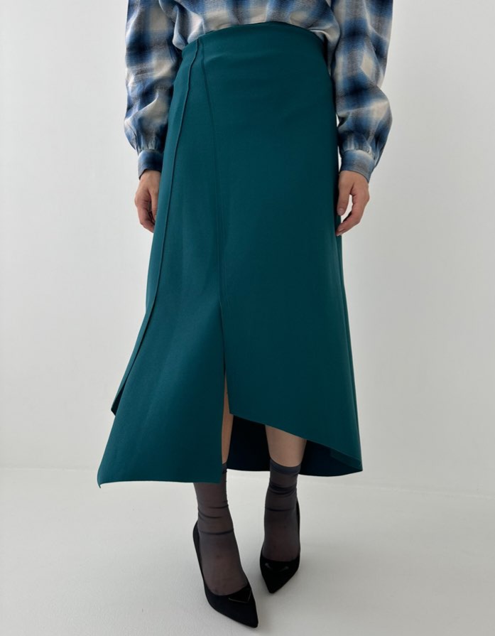 アンバランススリットイージースカート | 詳細画像9