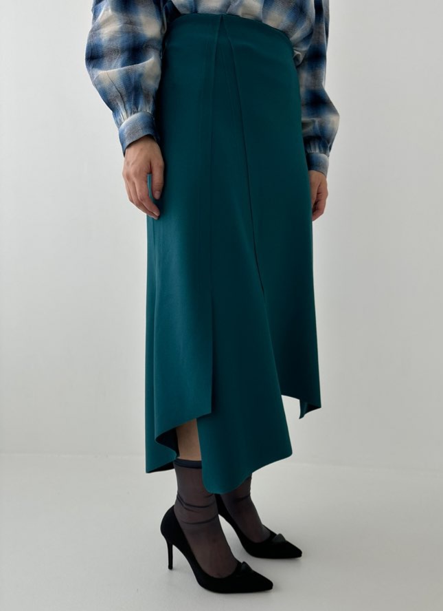 アンバランススリットイージースカート | 詳細画像11