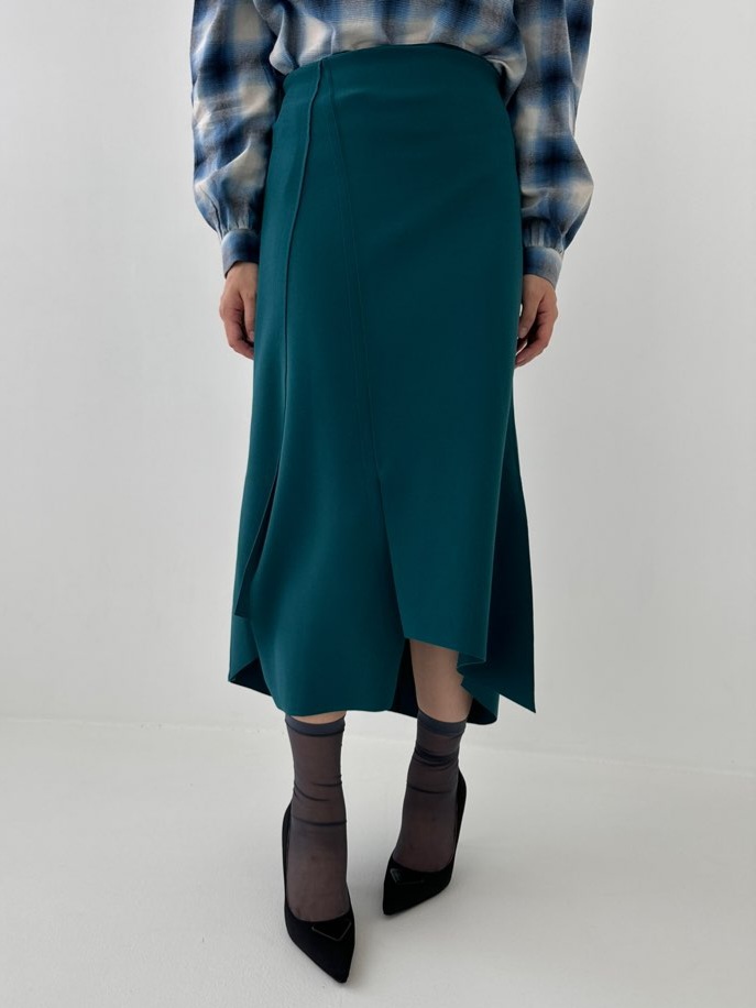 アンバランススリットイージースカート | 詳細画像18