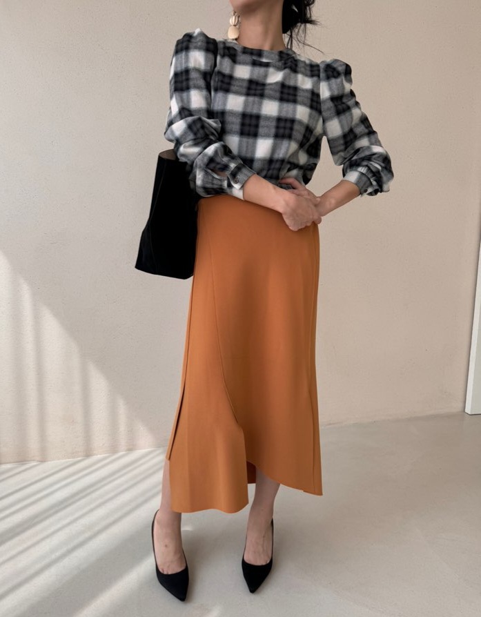 アンバランススリットイージースカート | 詳細画像19