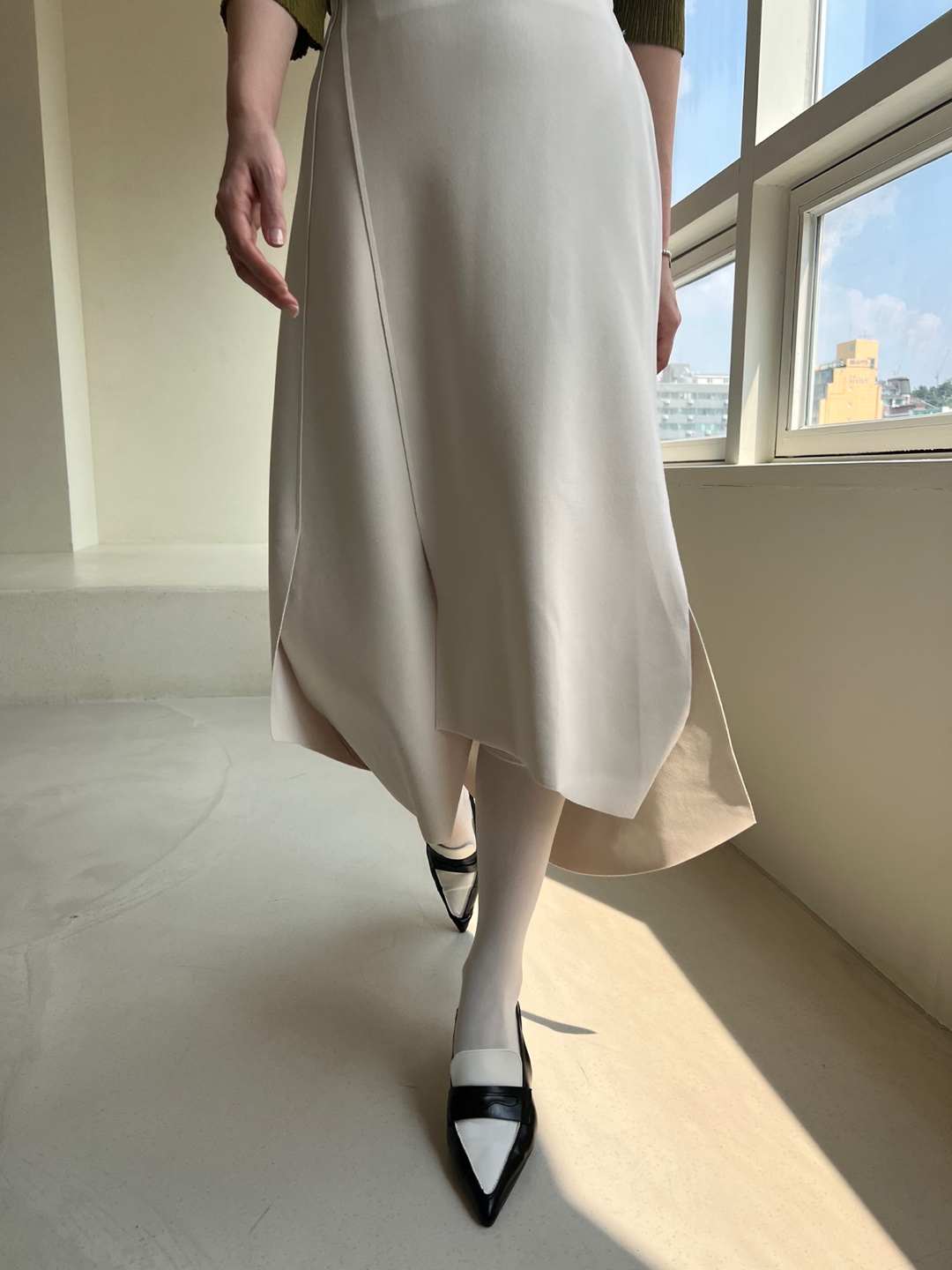 アンバランススリットイージースカート | 詳細画像21