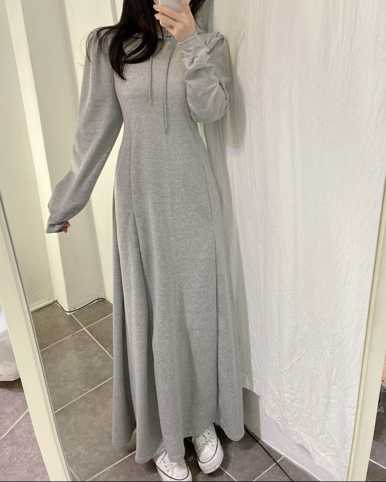 Aラインパフパーカーワンピース | 詳細画像5