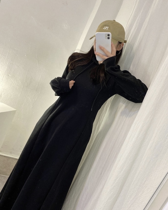 Aラインパフパーカーワンピース | 詳細画像10