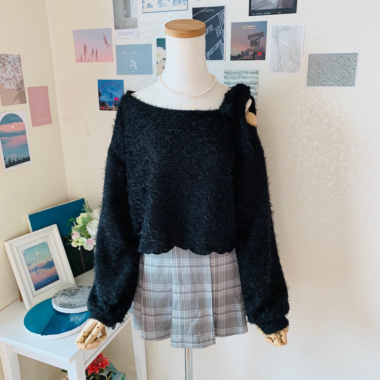 リボンワンショルファータッチTシャツ | 詳細画像2