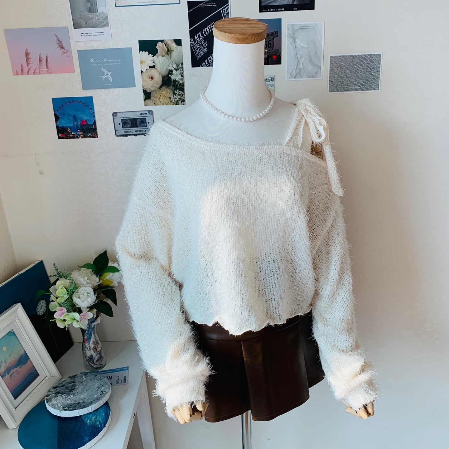 リボンワンショルファータッチTシャツ | 詳細画像4