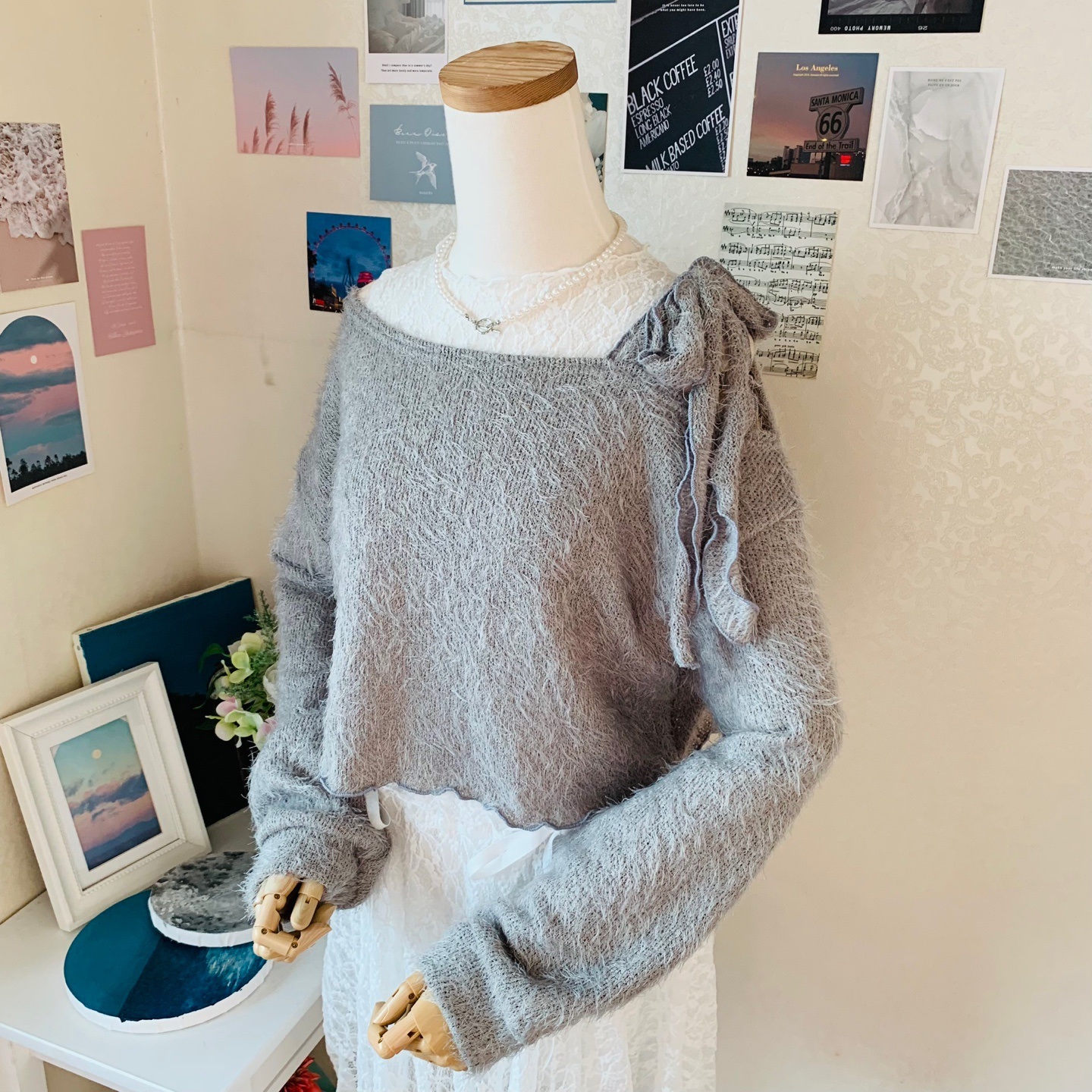 リボンワンショルファータッチTシャツ | 詳細画像5