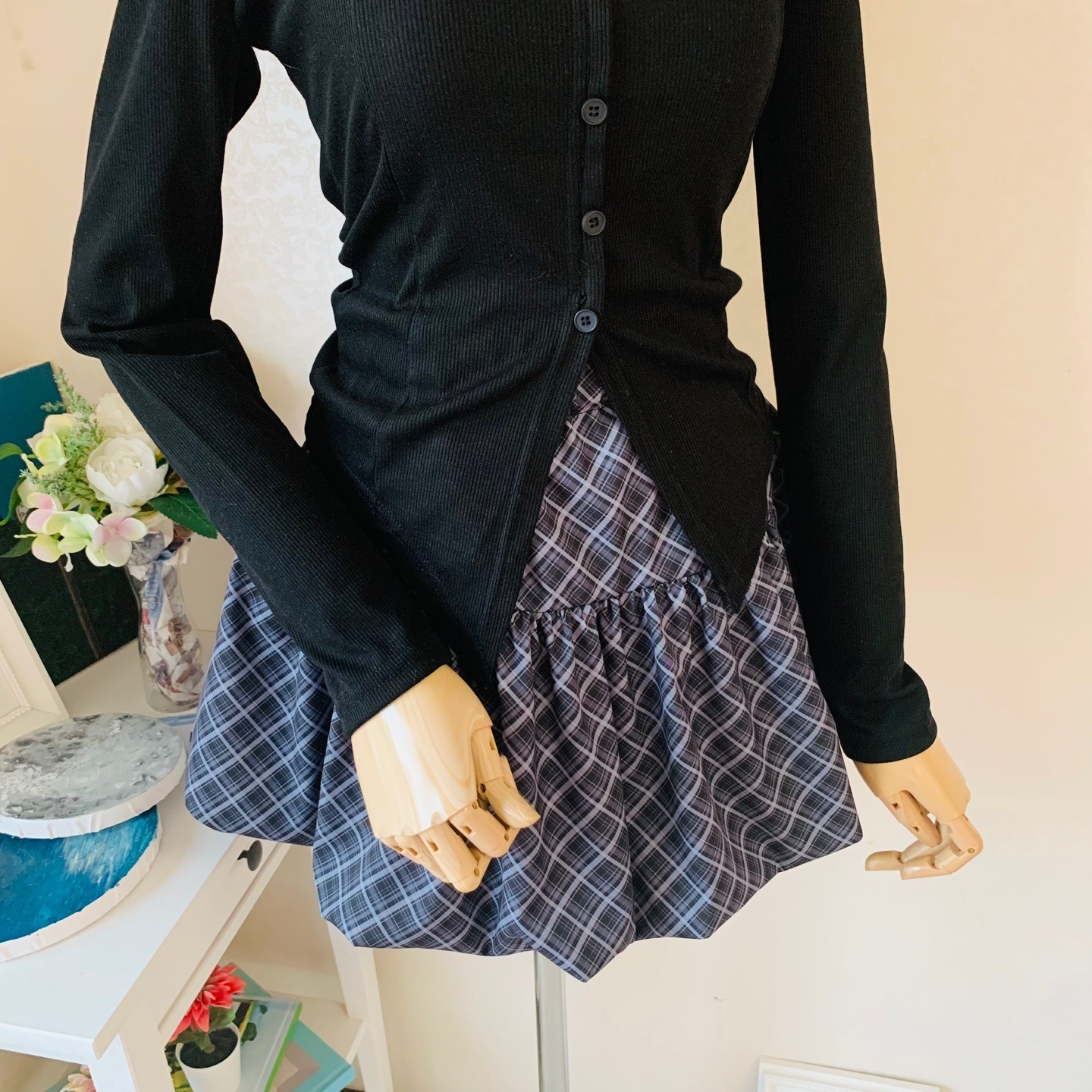 チェックバルーンミニスカート | 詳細画像2