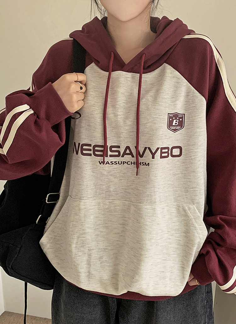 配色ラグランスポーティーパーカー | レディースファッション通販 - DHOLIC