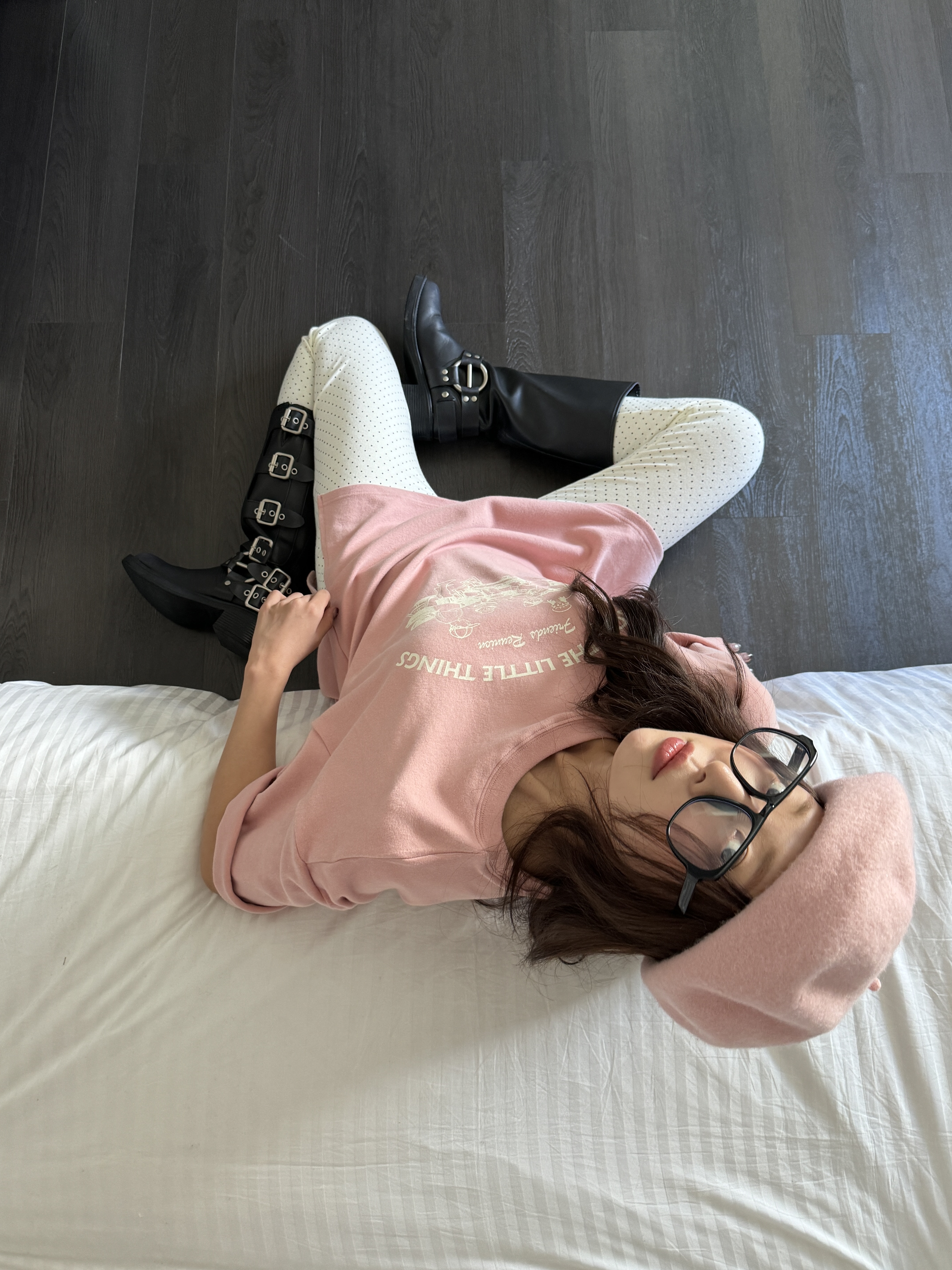 起毛THINGSプリントスリット半袖Tシャツ | 詳細画像9