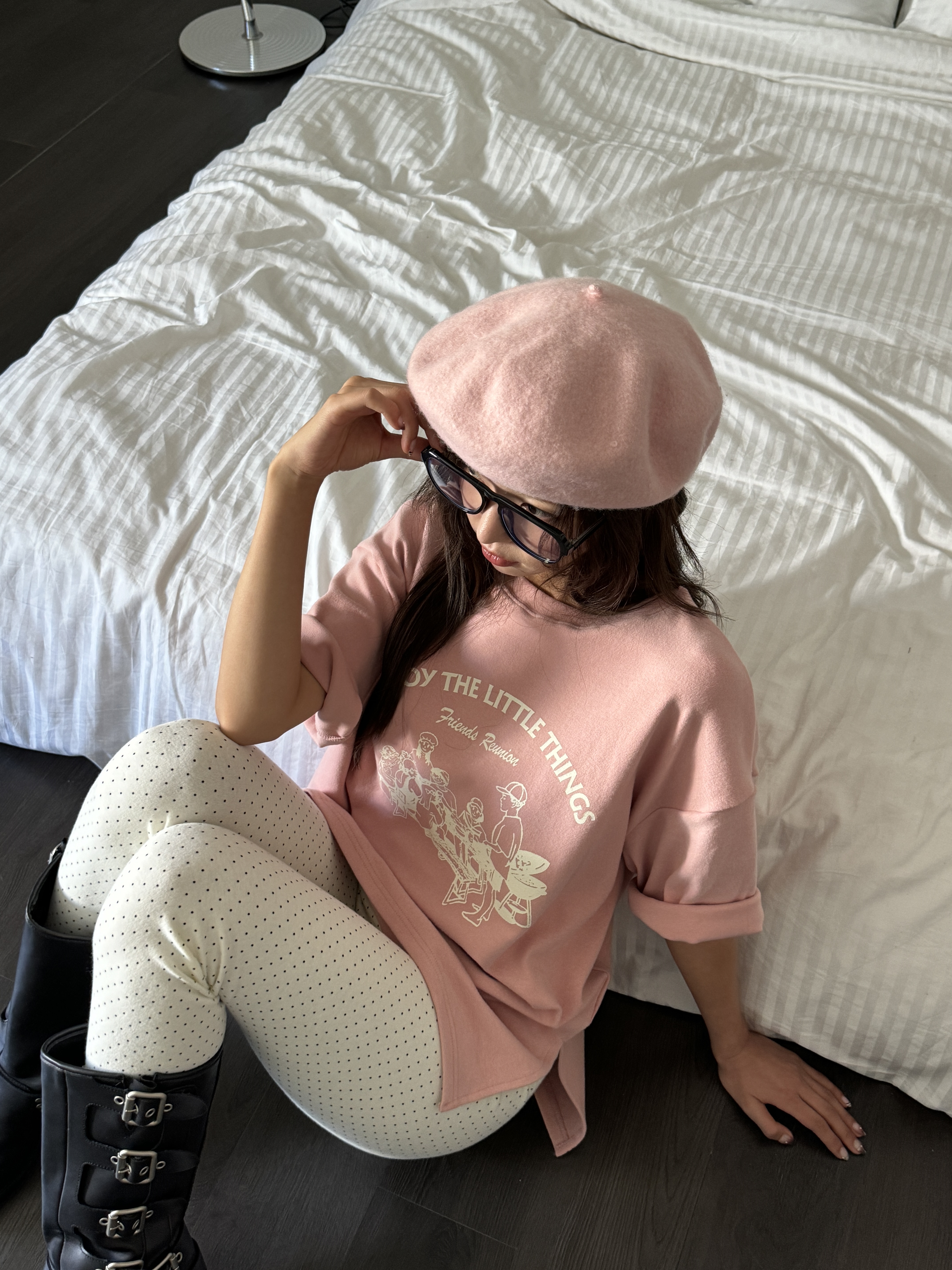 起毛THINGSプリントスリット半袖Tシャツ | 詳細画像10