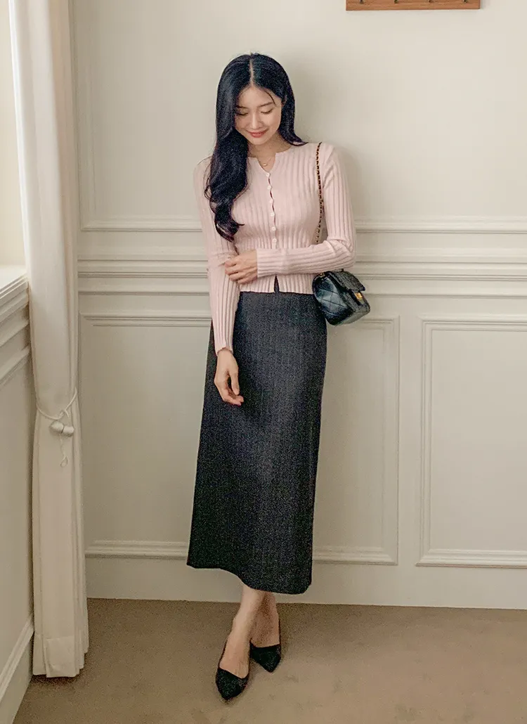 ストライプロングスカート | magle | 詳細画像1