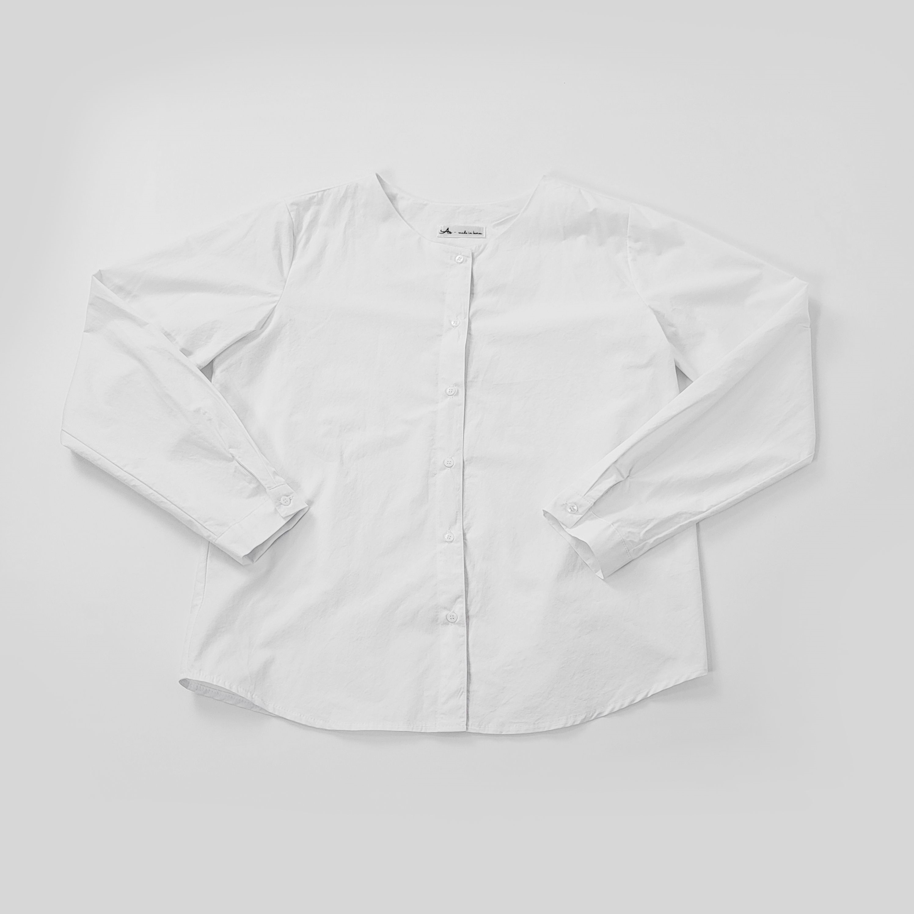 フリルスカーフ付ノーカラーボタンブラウス | 詳細画像10