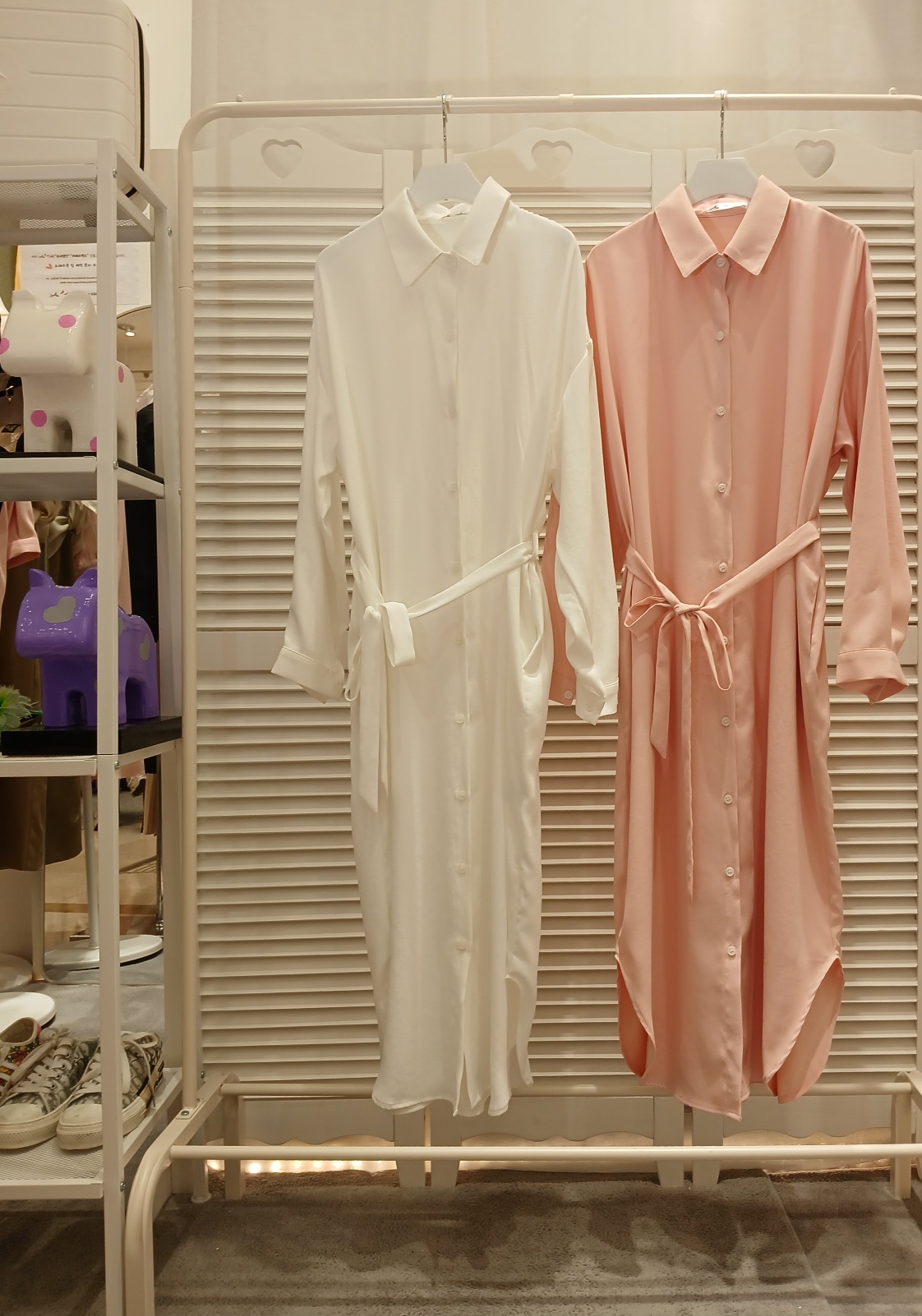 ストラップ付ロングシャツワンピース | 詳細画像2