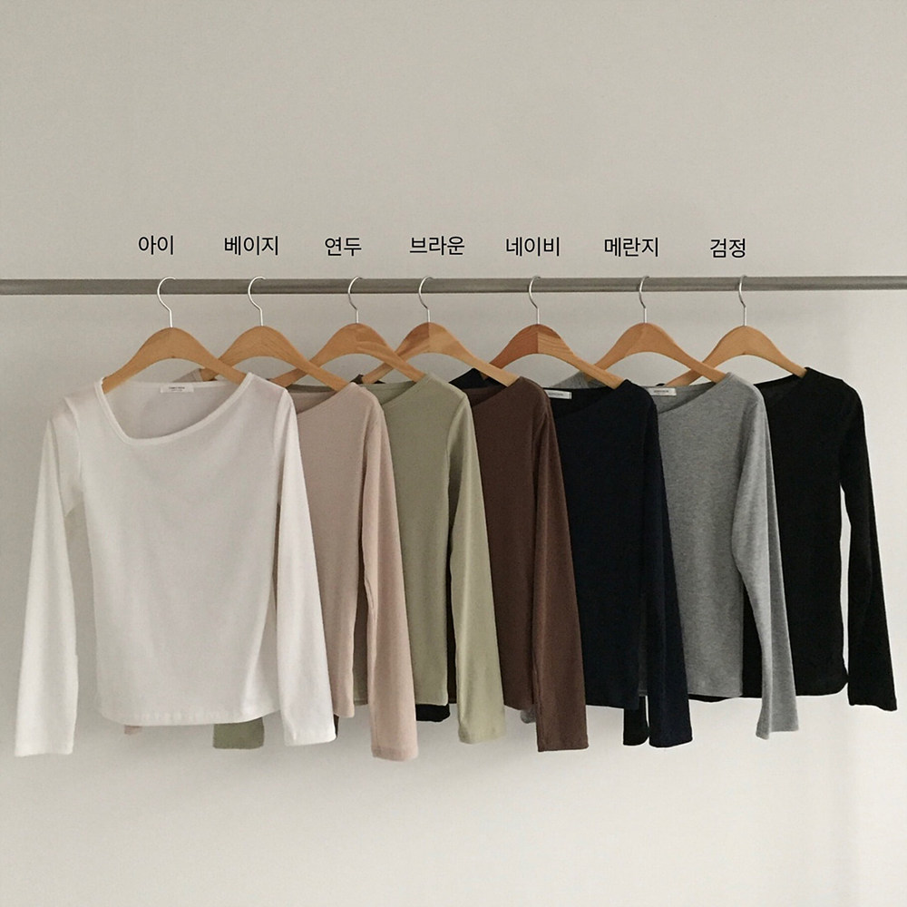 アシンメトリーネックTシャツ | レディースファッション通販