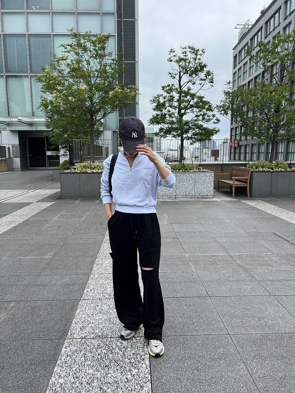 アシンメトリースリットスウェットパンツ | 詳細画像7