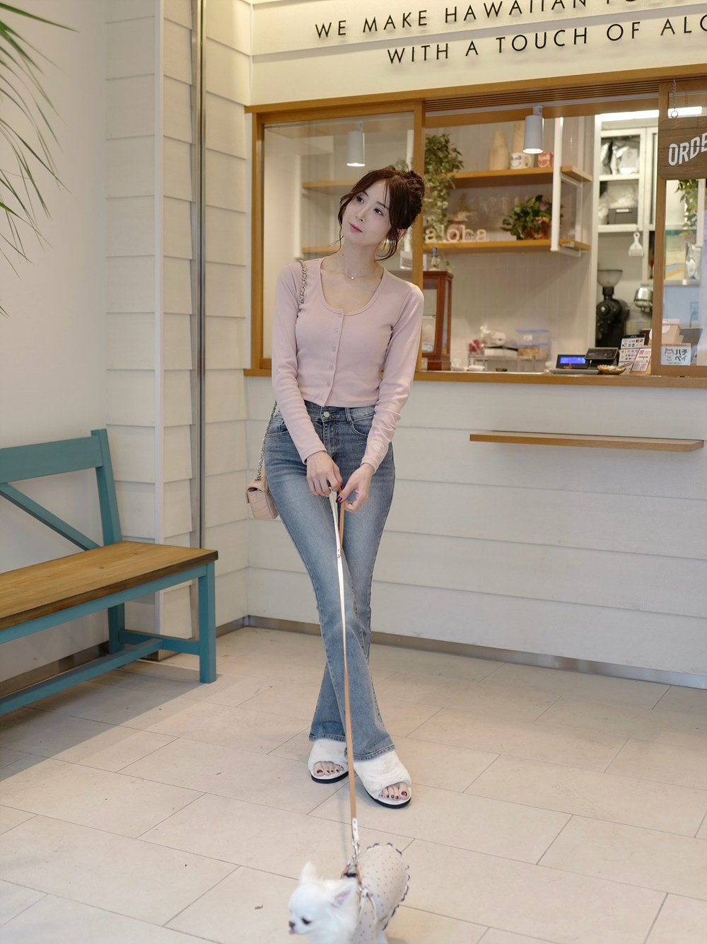 *再入荷*3TYPE骨盤パッド2ボタンフレアデニムパンツ | 詳細画像14