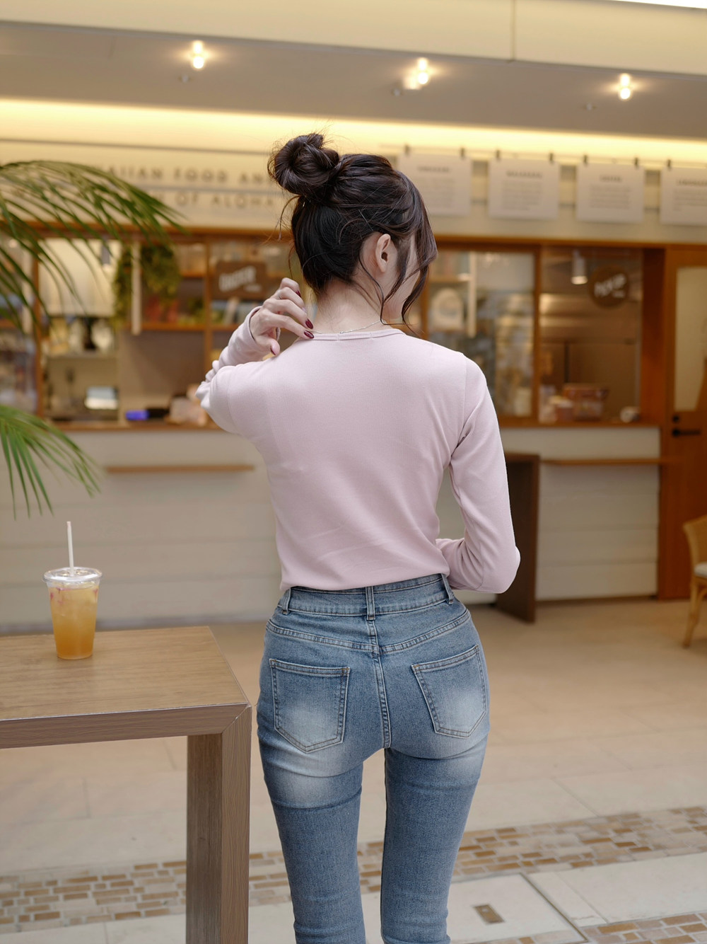 *再入荷*3TYPE骨盤パッド2ボタンフレアデニムパンツ | 詳細画像15