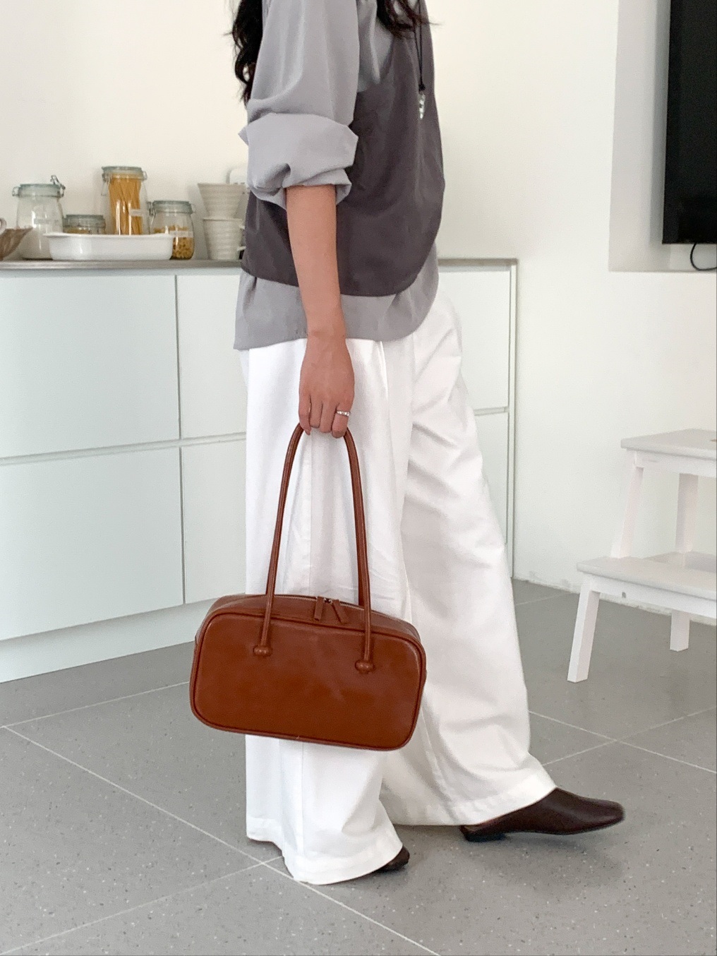 2TYPEノットハンドルスクエアバッグ | 詳細画像4