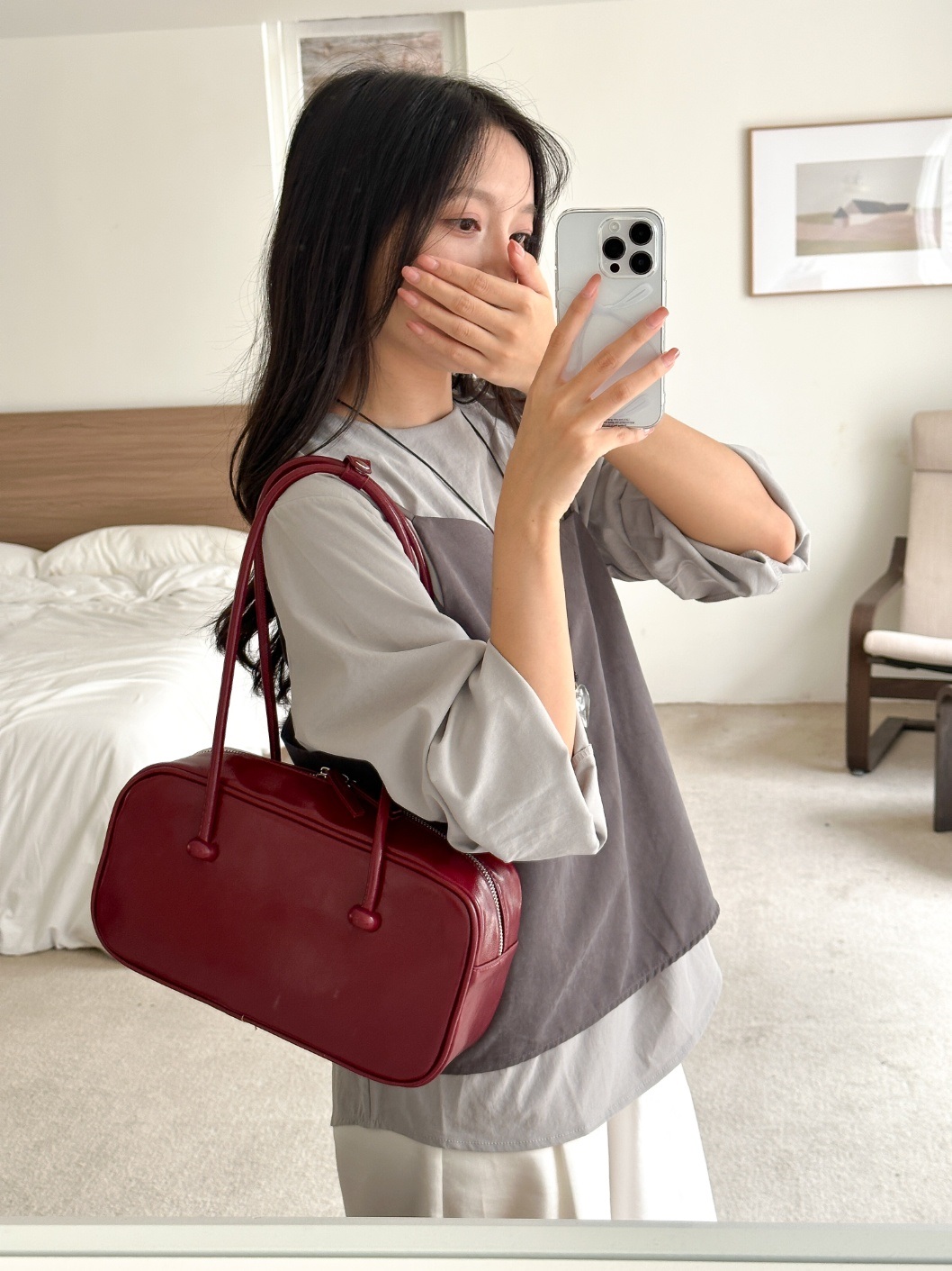 2TYPEノットハンドルスクエアバッグ | 詳細画像6