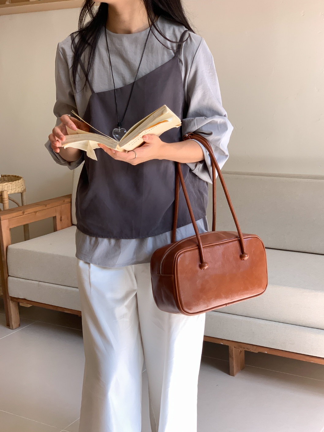 2TYPEノットハンドルスクエアバッグ | 詳細画像7