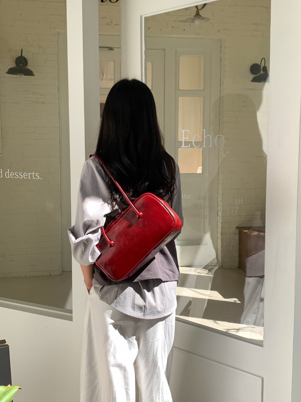 2TYPEノットハンドルスクエアバッグ | 詳細画像8