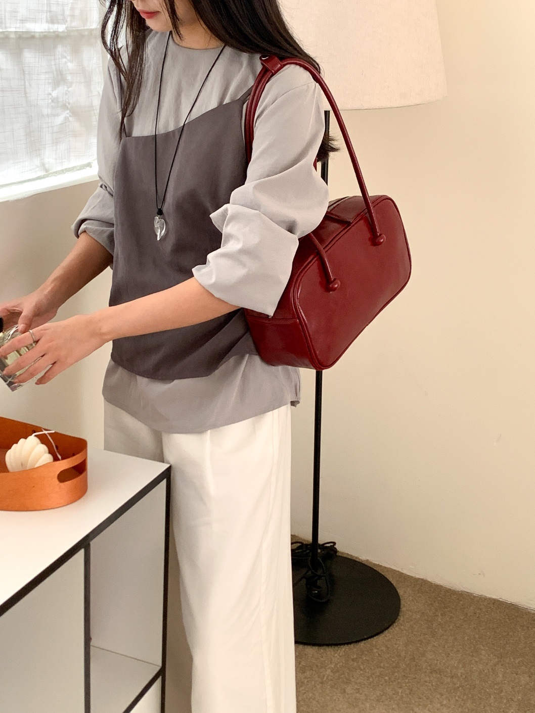 2TYPEノットハンドルスクエアバッグ | 詳細画像13