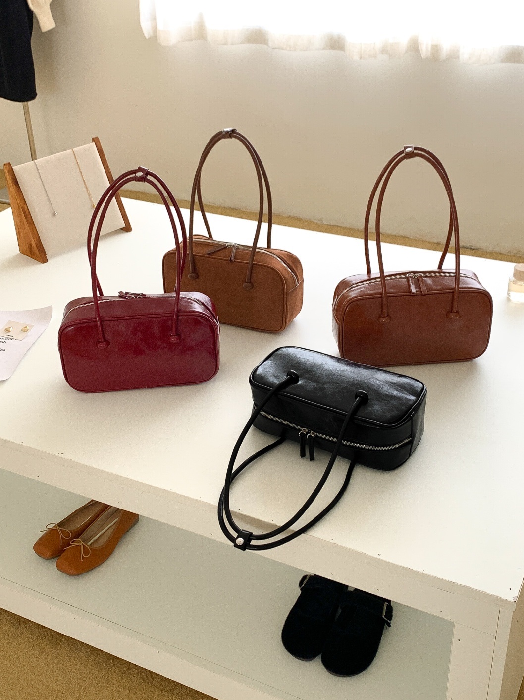 2TYPEノットハンドルスクエアバッグ | 詳細画像17