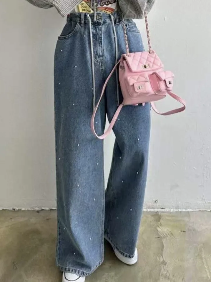 エコパールドロストワイドデニムパンツ | 詳細画像1