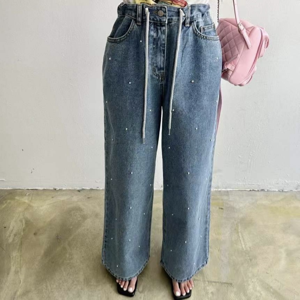 エコパールドロストワイドデニムパンツ | 詳細画像2