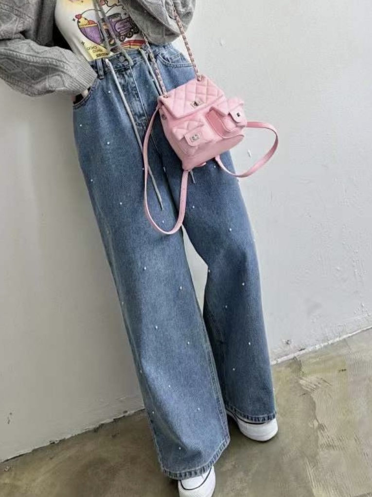 エコパールドロストワイドデニムパンツ | 詳細画像4