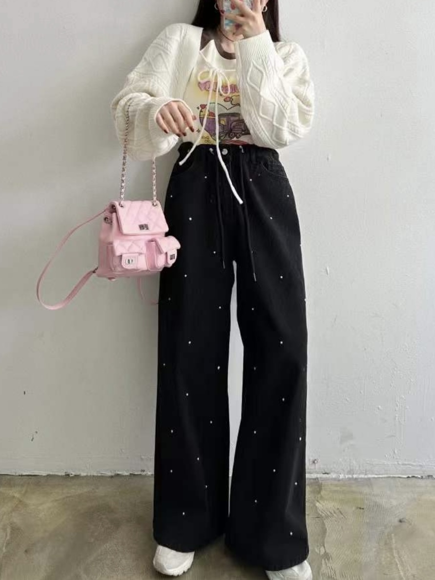 エコパールドロストワイドデニムパンツ | 詳細画像7