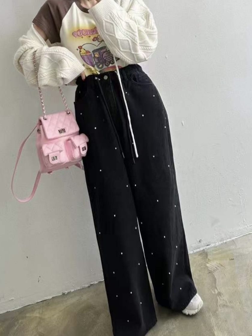 エコパールドロストワイドデニムパンツ | 詳細画像8