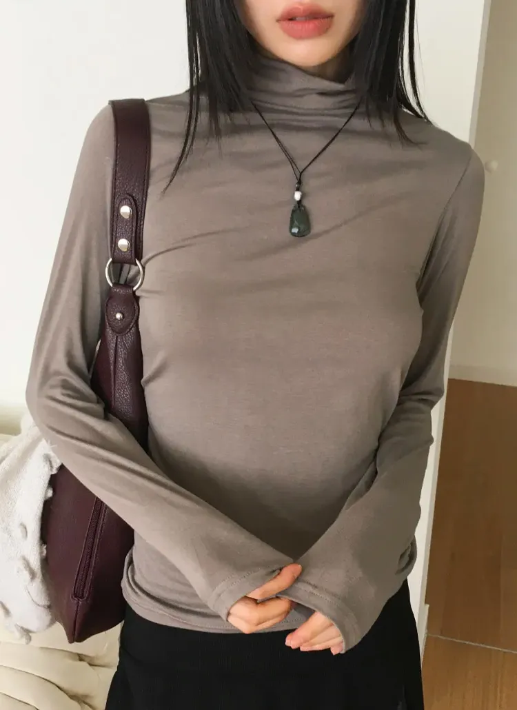 ベーシックハイネックTシャツ | WONDERWONDER | 詳細画像1