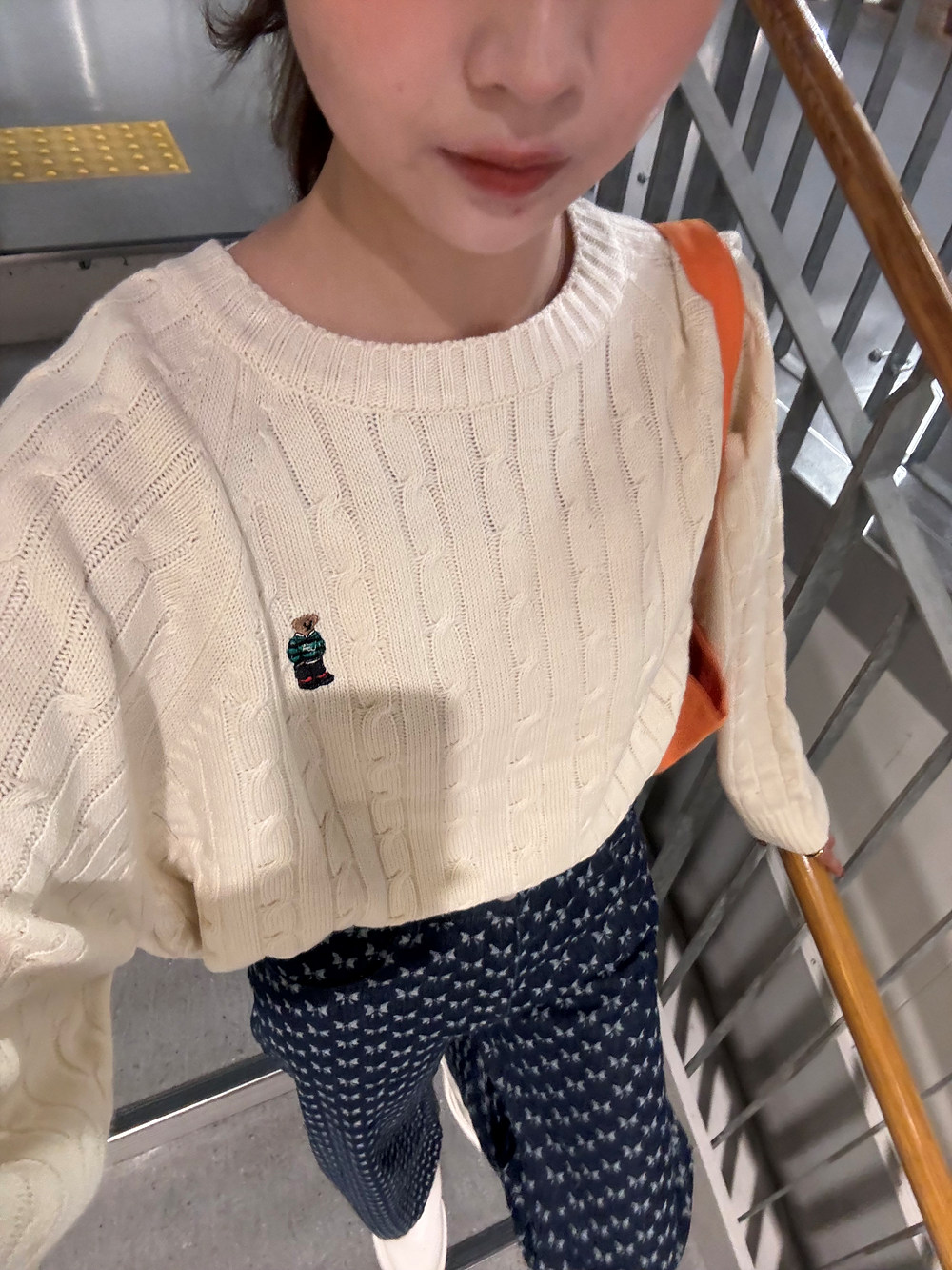 ベア刺繍ケーブルニット | 詳細画像3