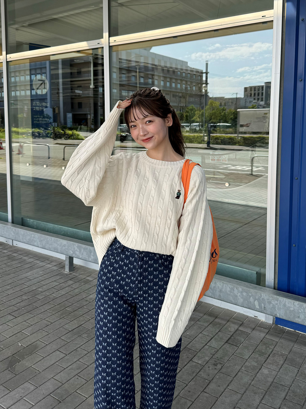 ベア刺繍ケーブルニット | 詳細画像9