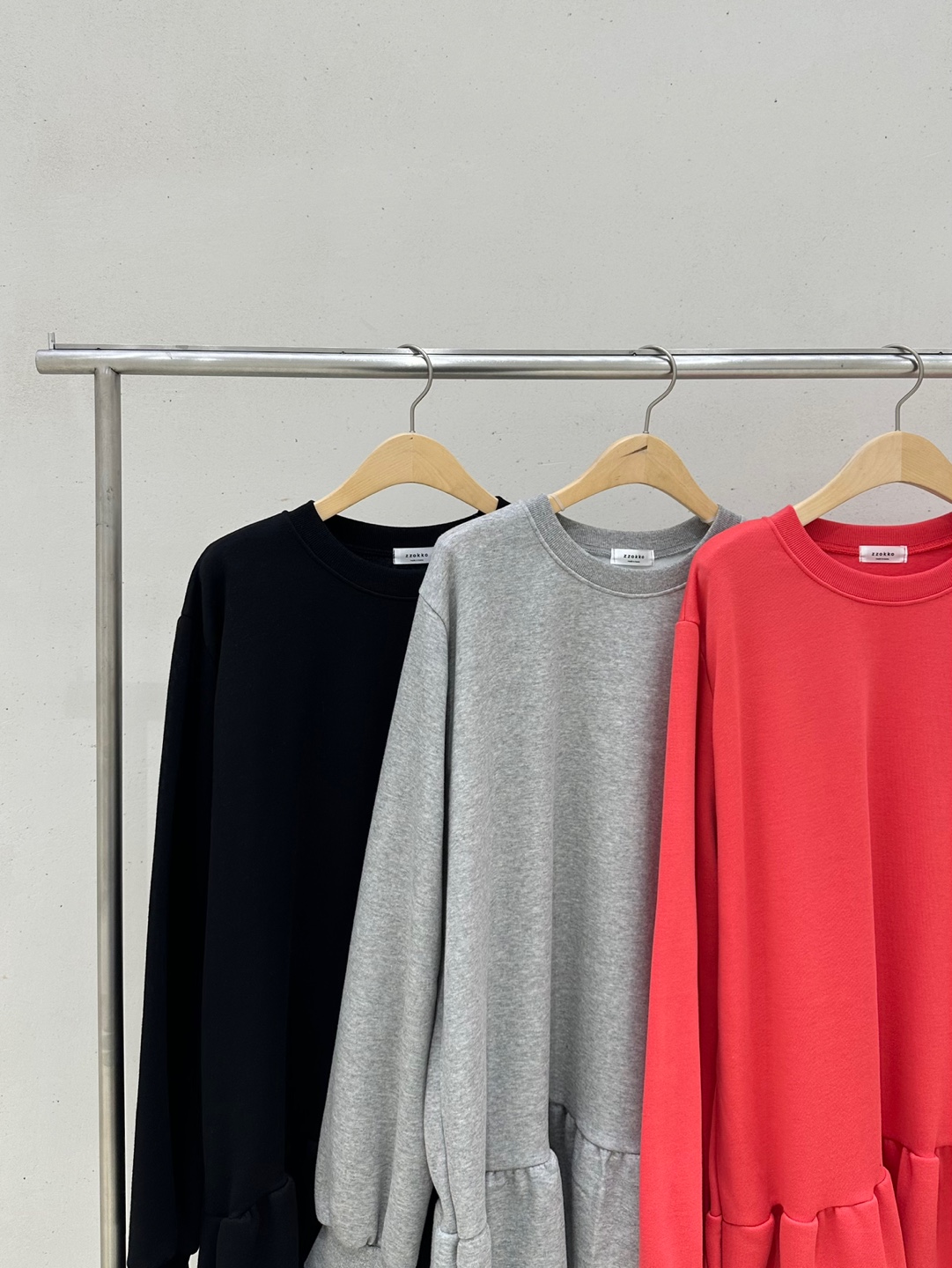 裏起毛ギャザーフレアヘムスウェットワンピース | 詳細画像18