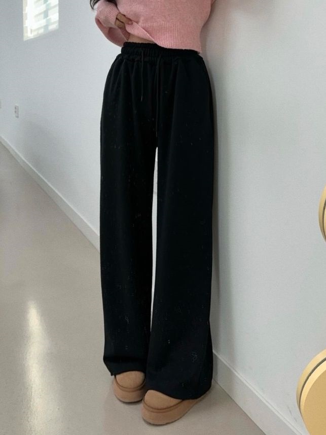 エコファー裏地ドロストワイドスウェットパンツ | 詳細画像12