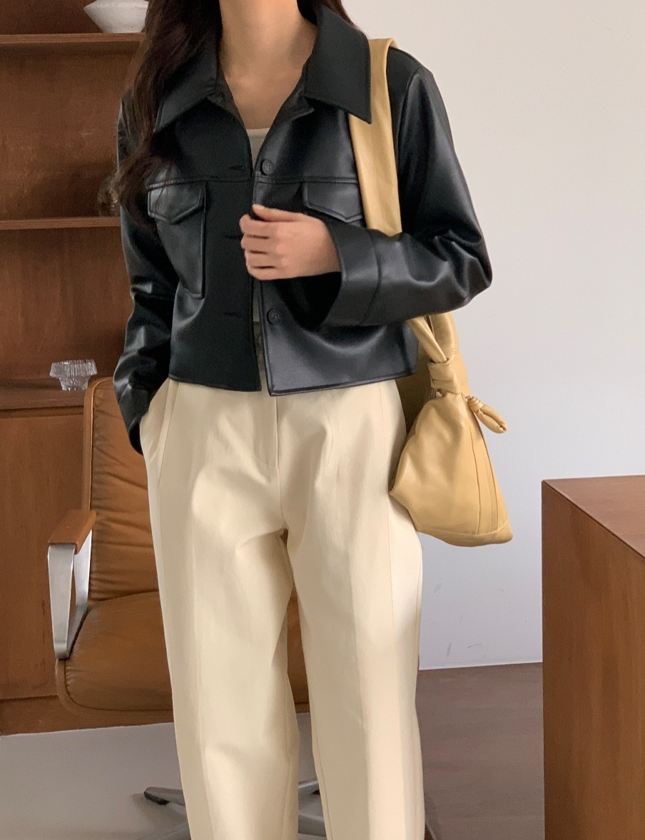 フラップツーポケットレザー調ジャケット | 詳細画像7