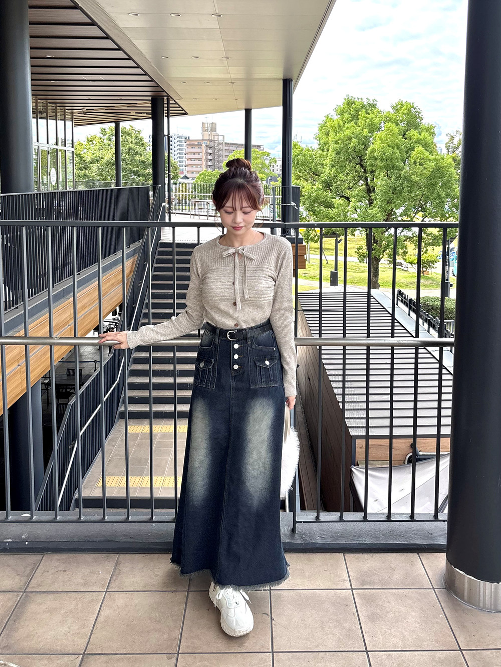 リボンネックボタンニット | 詳細画像19