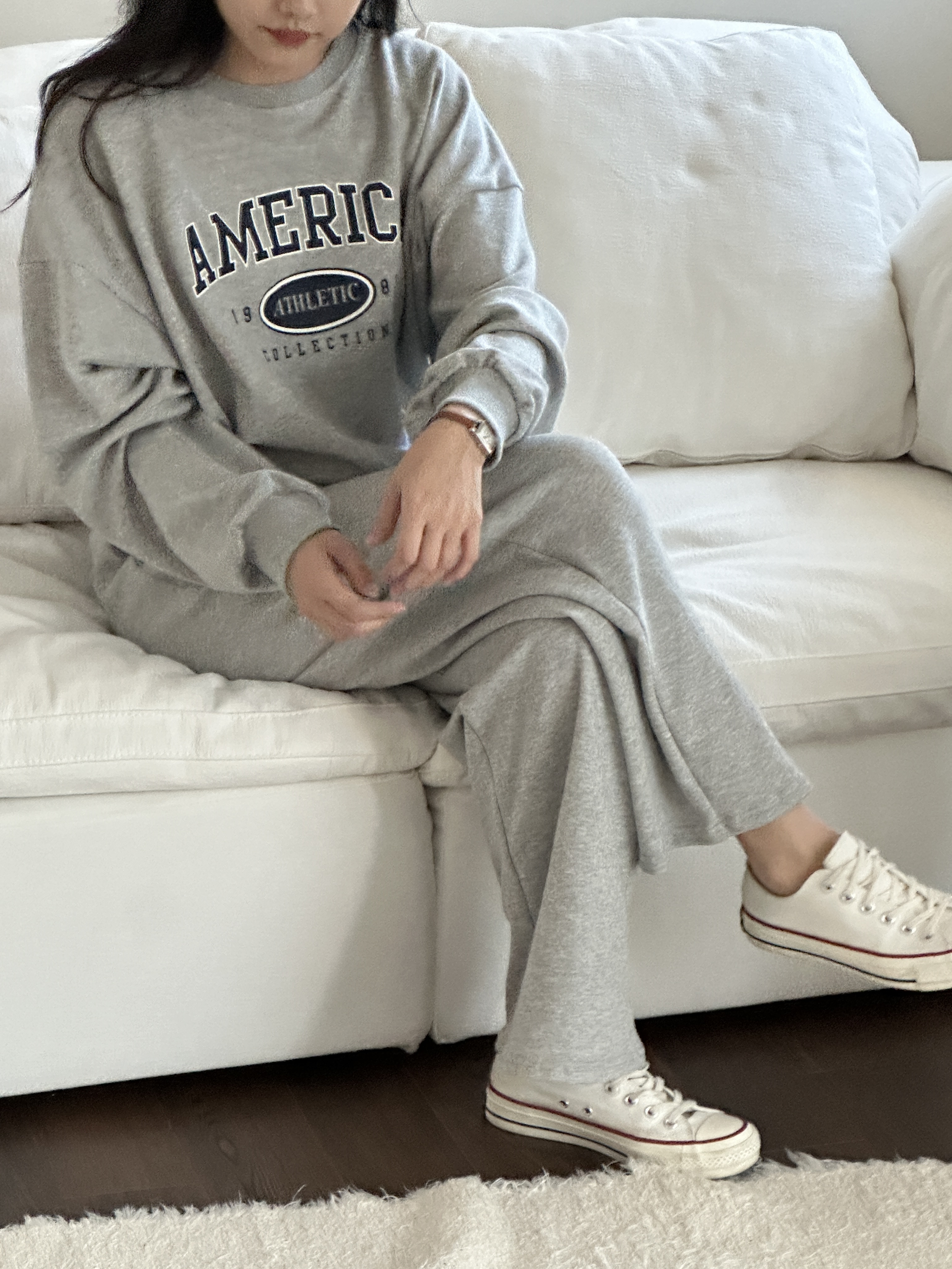 AMERICAロゴスウェット&ワイドパンツSET | 詳細画像12