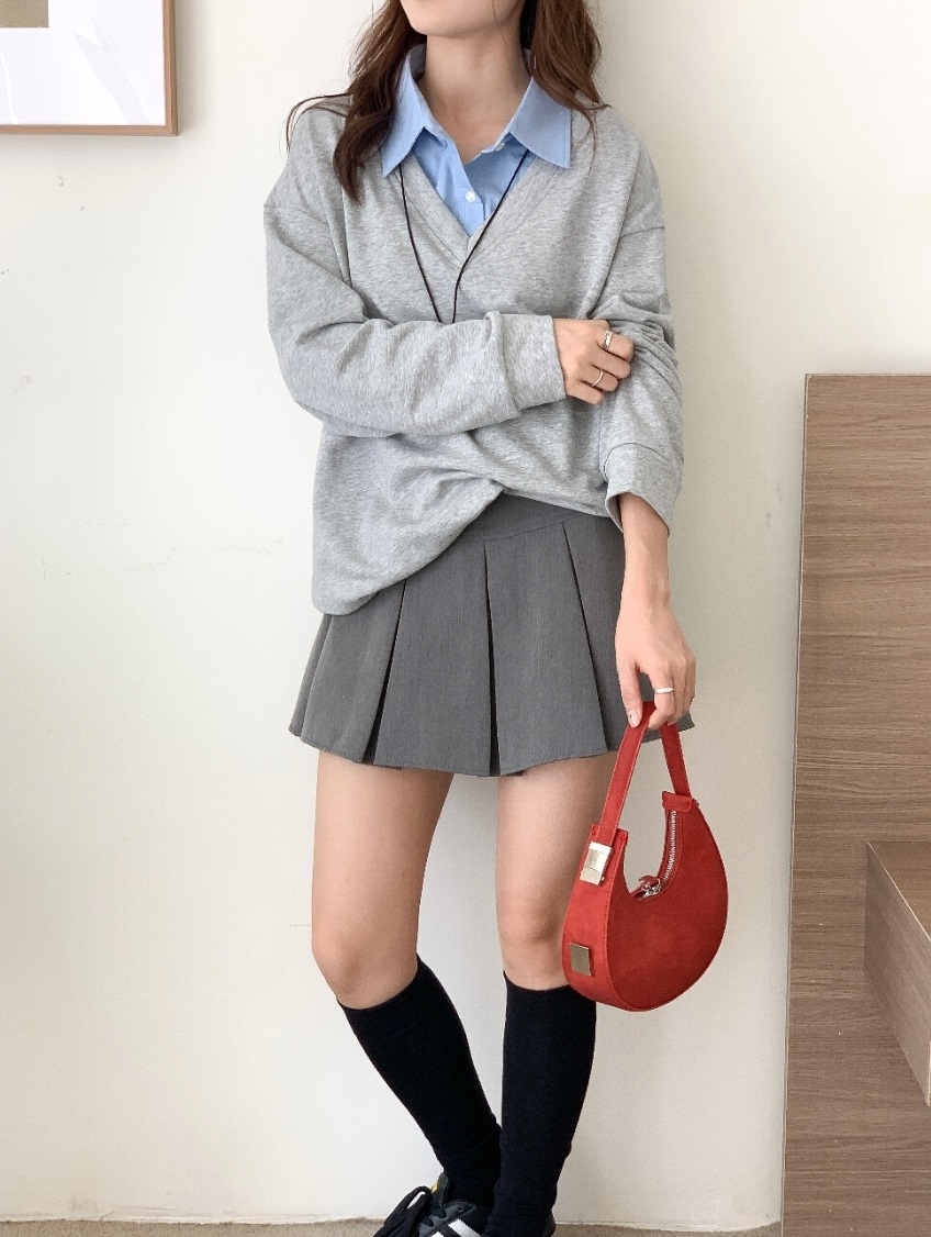 シルバーバックルスエード調ハーフムーンバッグ | 詳細画像6