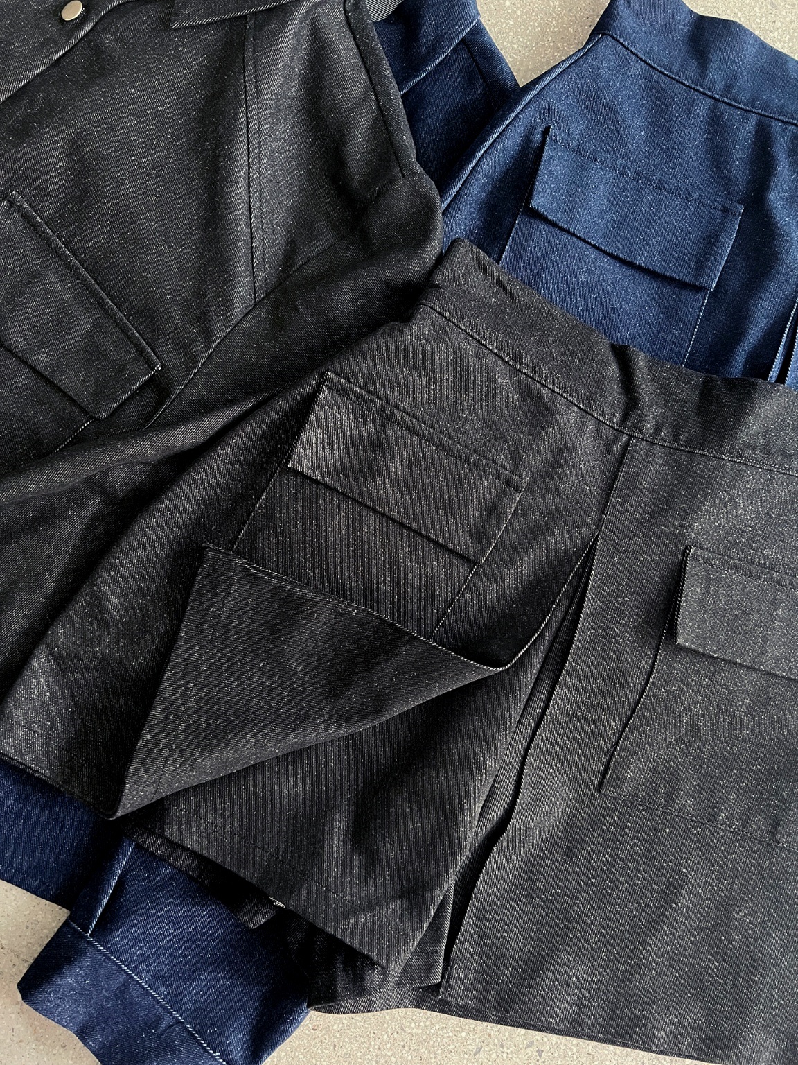 ポケットラグランデニムシャツ&スカートショートパンツSET | 詳細画像19