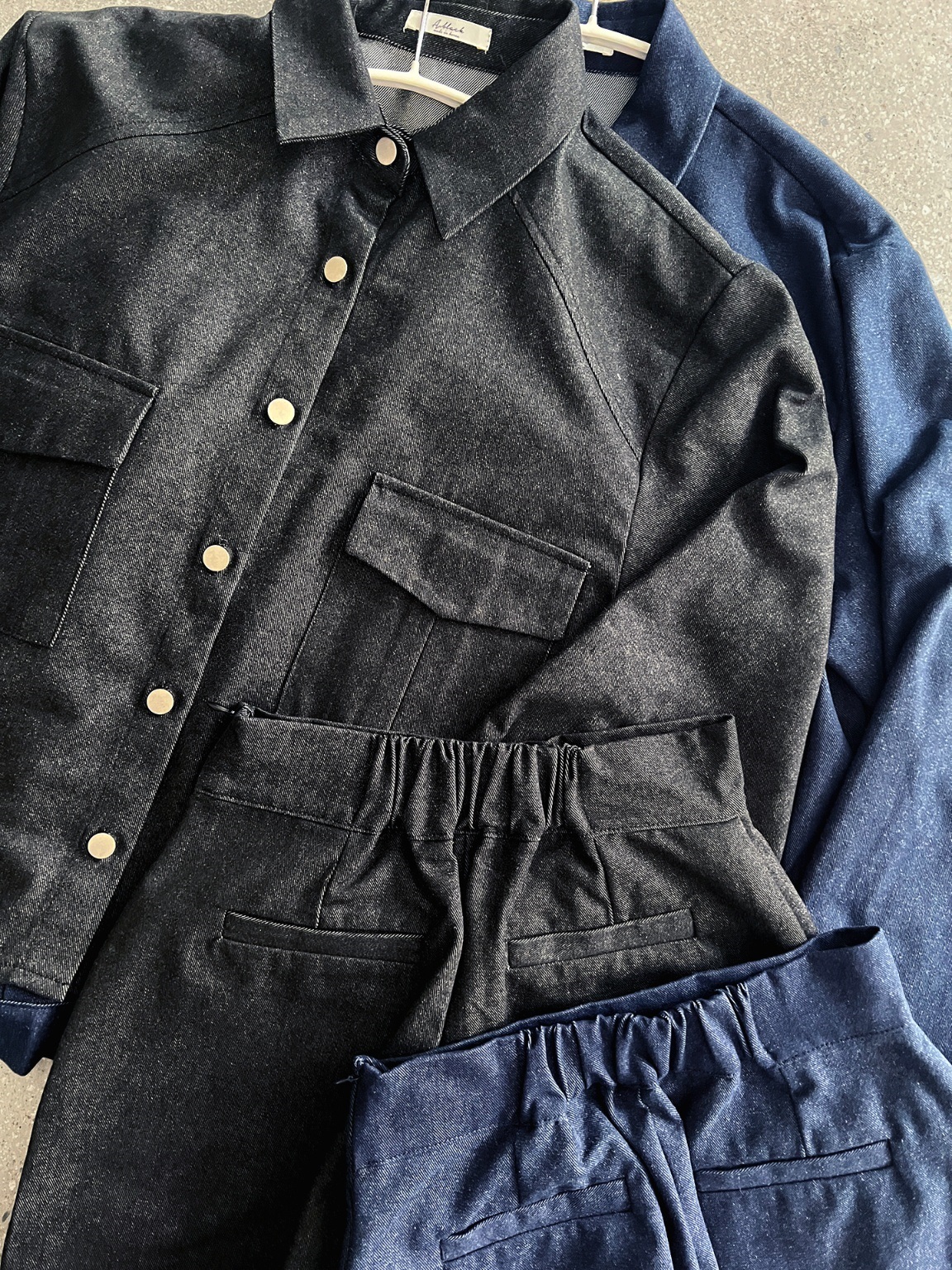 ポケットラグランデニムシャツ&スカートショートパンツSET | 詳細画像20