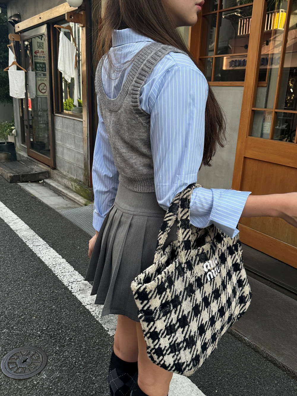 パンツ裏地ベルトプリーツスカート | 詳細画像12