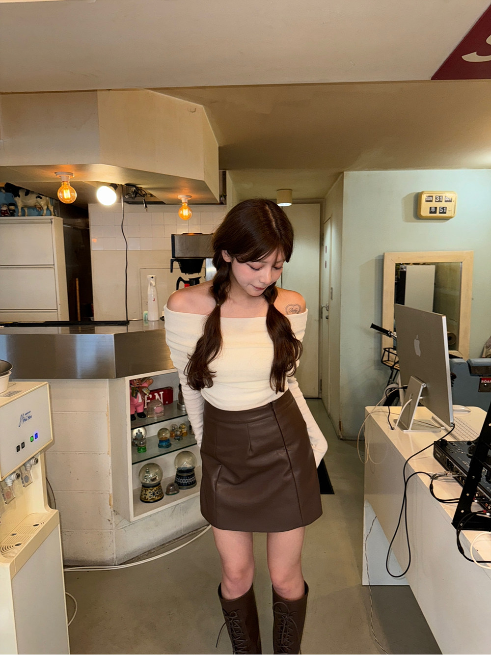 オフショルダー長袖ニット | 詳細画像8