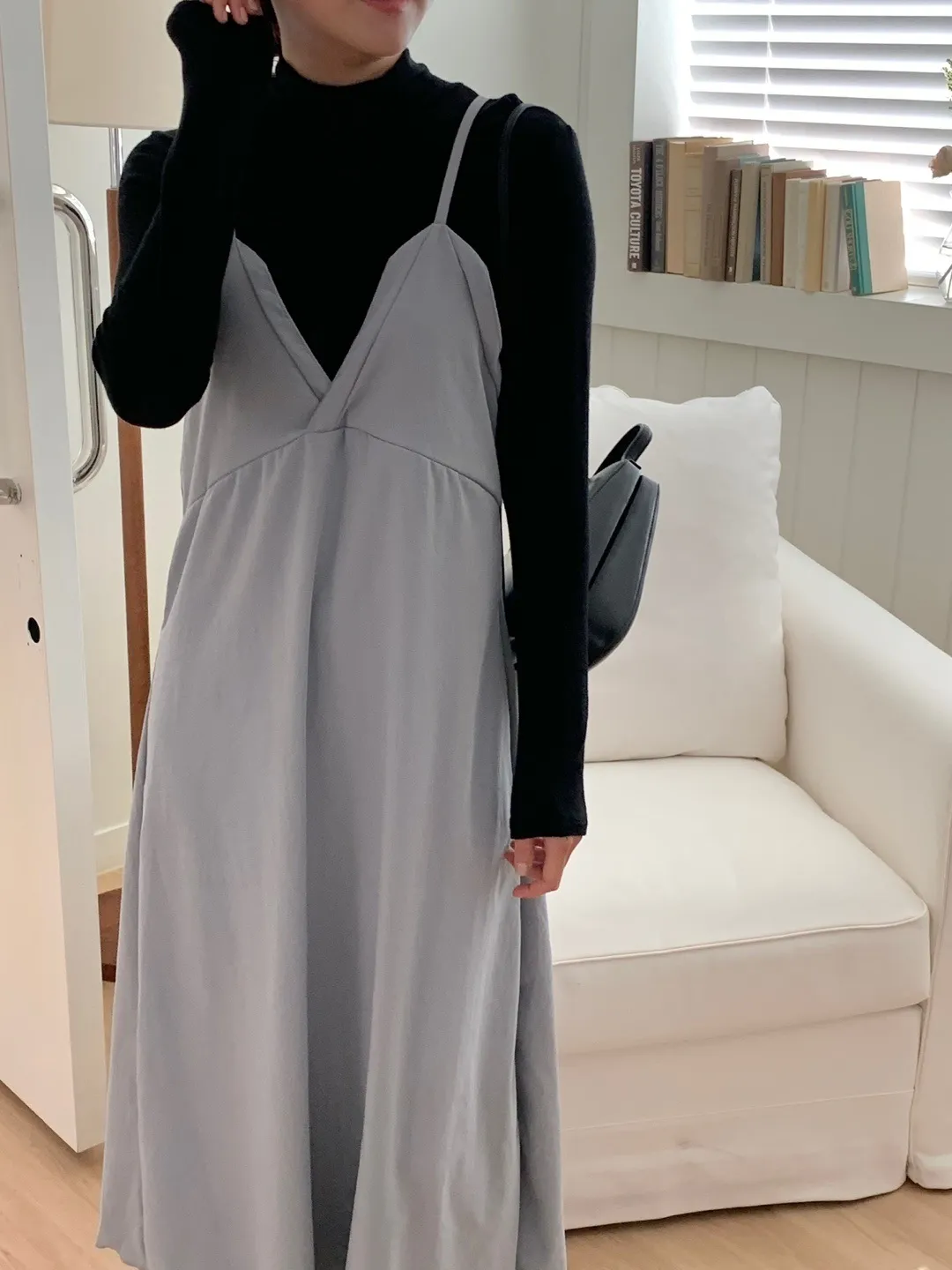 ディープVネックキャミワンピース | 詳細画像1