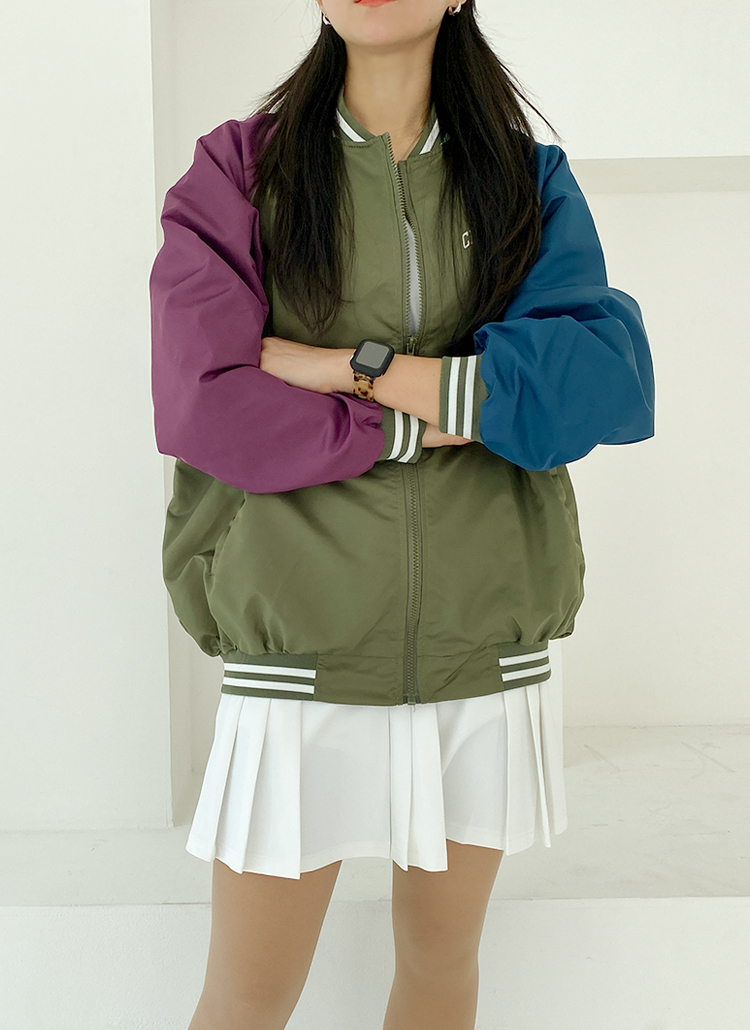 スリートーンロゴボクシースタジアムジャンパー | レディース