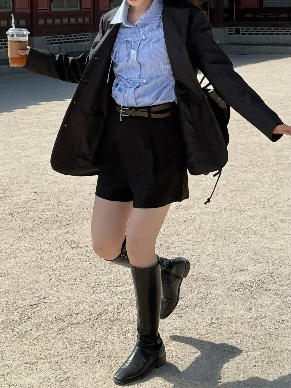ベルト付ハイウエストショートパンツ | 詳細画像7